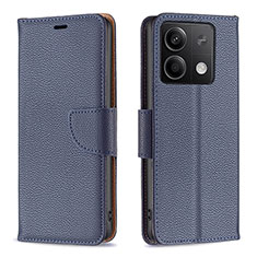 Coque Portefeuille Livre Cuir Etui Clapet B06F pour Xiaomi Redmi Note 13 5G Bleu