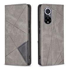 Coque Portefeuille Livre Cuir Etui Clapet B07F pour Huawei Honor 50 5G Gris