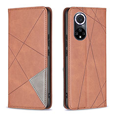 Coque Portefeuille Livre Cuir Etui Clapet B07F pour Huawei Honor 50 5G Marron