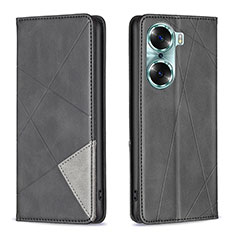 Coque Portefeuille Livre Cuir Etui Clapet B07F pour Huawei Honor 60 5G Noir