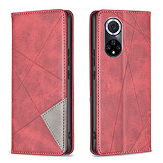 Coque Portefeuille Livre Cuir Etui Clapet B07F pour Huawei Nova 9 Rouge