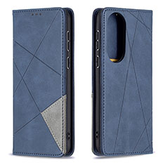 Coque Portefeuille Livre Cuir Etui Clapet B07F pour Huawei P50 Bleu