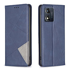 Coque Portefeuille Livre Cuir Etui Clapet B07F pour Motorola Moto E13 Bleu