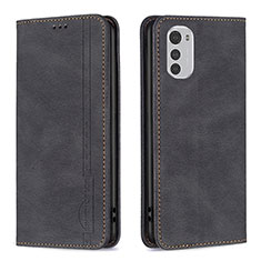 Coque Portefeuille Livre Cuir Etui Clapet B07F pour Motorola Moto E32 Noir