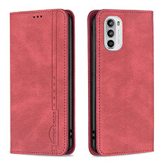 Coque Portefeuille Livre Cuir Etui Clapet B07F pour Motorola Moto Edge (2022) 5G Rouge