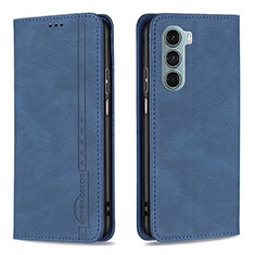 Coque Portefeuille Livre Cuir Etui Clapet B07F pour Motorola Moto Edge S30 5G Bleu