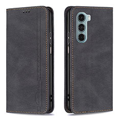 Coque Portefeuille Livre Cuir Etui Clapet B07F pour Motorola Moto G200 5G Noir