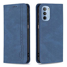 Coque Portefeuille Livre Cuir Etui Clapet B07F pour Motorola Moto G31 Bleu