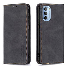 Coque Portefeuille Livre Cuir Etui Clapet B07F pour Motorola Moto G31 Noir