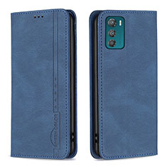 Coque Portefeuille Livre Cuir Etui Clapet B07F pour Motorola Moto G42 Bleu