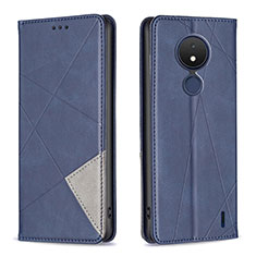 Coque Portefeuille Livre Cuir Etui Clapet B07F pour Nokia C21 Bleu