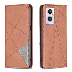 Coque Portefeuille Livre Cuir Etui Clapet B07F pour OnePlus Nord N20 5G Marron