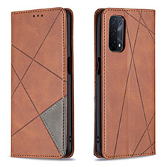 Coque Portefeuille Livre Cuir Etui Clapet B07F pour OnePlus Nord N200 5G Marron