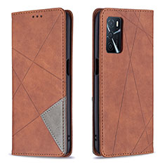 Coque Portefeuille Livre Cuir Etui Clapet B07F pour Oppo A16 Marron