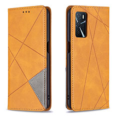 Coque Portefeuille Livre Cuir Etui Clapet B07F pour Oppo A16s Brun Clair