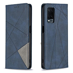 Coque Portefeuille Livre Cuir Etui Clapet B07F pour Oppo A54 4G Bleu