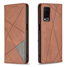 Coque Portefeuille Livre Cuir Etui Clapet B07F pour Oppo A54 4G Marron