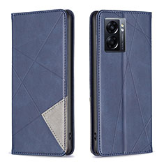 Coque Portefeuille Livre Cuir Etui Clapet B07F pour Oppo A57 5G Bleu