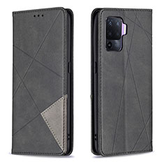 Coque Portefeuille Livre Cuir Etui Clapet B07F pour Oppo A94 4G Noir