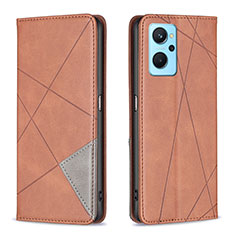 Coque Portefeuille Livre Cuir Etui Clapet B07F pour Oppo A96 4G Marron