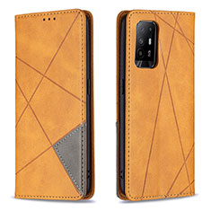 Coque Portefeuille Livre Cuir Etui Clapet B07F pour Oppo Reno5 Z 5G Brun Clair