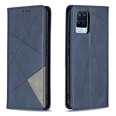 Coque Portefeuille Livre Cuir Etui Clapet B07F pour Realme 8 4G Bleu