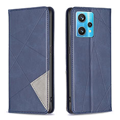 Coque Portefeuille Livre Cuir Etui Clapet B07F pour Realme 9 4G Bleu