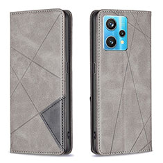 Coque Portefeuille Livre Cuir Etui Clapet B07F pour Realme 9 4G Gris