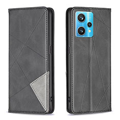 Coque Portefeuille Livre Cuir Etui Clapet B07F pour Realme 9 4G Noir