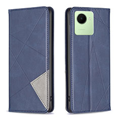 Coque Portefeuille Livre Cuir Etui Clapet B07F pour Realme C30 Bleu