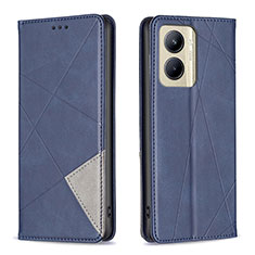 Coque Portefeuille Livre Cuir Etui Clapet B07F pour Realme C33 Bleu