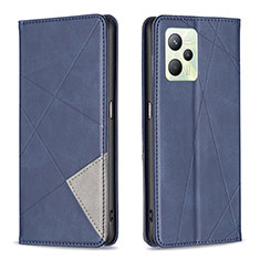 Coque Portefeuille Livre Cuir Etui Clapet B07F pour Realme C35 Bleu