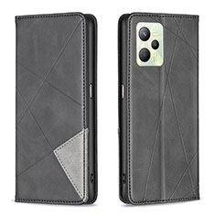 Coque Portefeuille Livre Cuir Etui Clapet B07F pour Realme C35 Noir