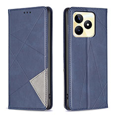 Coque Portefeuille Livre Cuir Etui Clapet B07F pour Realme C53 India Bleu