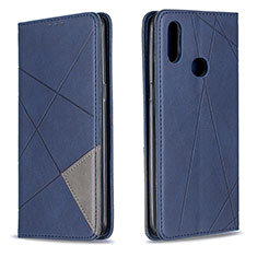 Coque Portefeuille Livre Cuir Etui Clapet B07F pour Samsung Galaxy A10s Bleu