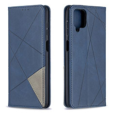 Coque Portefeuille Livre Cuir Etui Clapet B07F pour Samsung Galaxy A12 5G Bleu