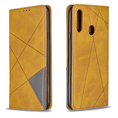 Coque Portefeuille Livre Cuir Etui Clapet B07F pour Samsung Galaxy A20s Brun Clair