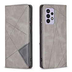 Coque Portefeuille Livre Cuir Etui Clapet B07F pour Samsung Galaxy A33 5G Gris