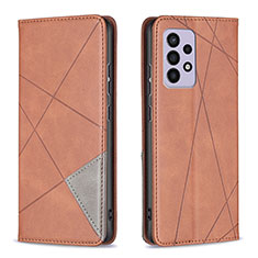 Coque Portefeuille Livre Cuir Etui Clapet B07F pour Samsung Galaxy A33 5G Marron