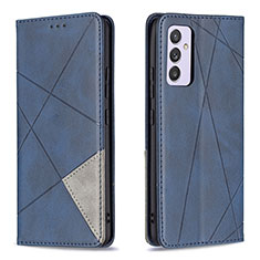 Coque Portefeuille Livre Cuir Etui Clapet B07F pour Samsung Galaxy A34 5G Bleu