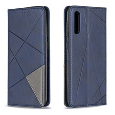 Coque Portefeuille Livre Cuir Etui Clapet B07F pour Samsung Galaxy A50 Bleu