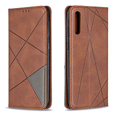 Coque Portefeuille Livre Cuir Etui Clapet B07F pour Samsung Galaxy A50 Marron