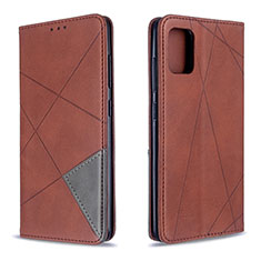 Coque Portefeuille Livre Cuir Etui Clapet B07F pour Samsung Galaxy A51 4G Marron