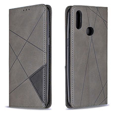 Coque Portefeuille Livre Cuir Etui Clapet B07F pour Samsung Galaxy M01s Gris