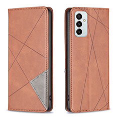 Coque Portefeuille Livre Cuir Etui Clapet B07F pour Samsung Galaxy M23 5G Marron