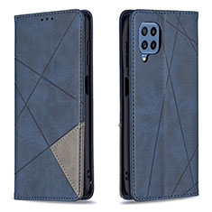 Coque Portefeuille Livre Cuir Etui Clapet B07F pour Samsung Galaxy M32 4G Bleu