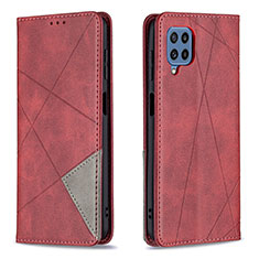 Coque Portefeuille Livre Cuir Etui Clapet B07F pour Samsung Galaxy M32 4G Rouge