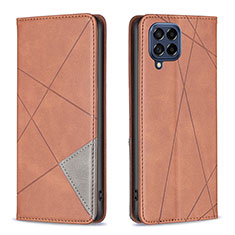 Coque Portefeuille Livre Cuir Etui Clapet B07F pour Samsung Galaxy M53 5G Marron