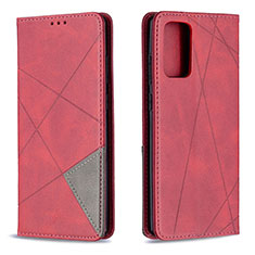 Coque Portefeuille Livre Cuir Etui Clapet B07F pour Samsung Galaxy Note 20 5G Rouge