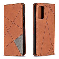 Coque Portefeuille Livre Cuir Etui Clapet B07F pour Samsung Galaxy S20 FE (2022) 5G Marron